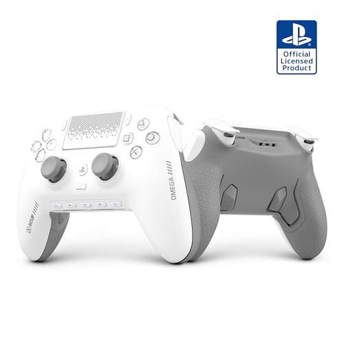 Image of SCUF OMEGA PS5 Wireless Performance Controller - Officially Licensed, 11 Custom Inputs, Instant Triggers, Low Latency, TMR Durable Thumbsticks - Windows PC Compatible - White