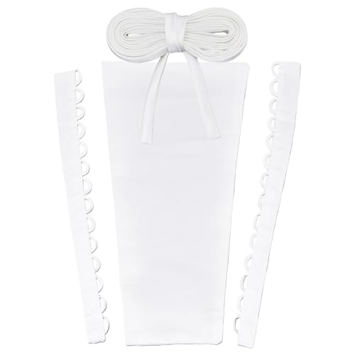 Remplacement de corset de robe de mariée blanc kit dos ajustable satin - 2