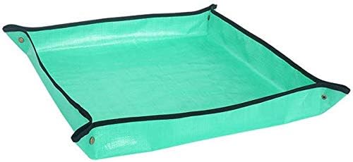 Miniatura 2 de Tapete de trasplante para trasplante de plantas de interior y control de desorden, bandeja de polietileno de 29.5 x 29.5 pulgadas para plantas