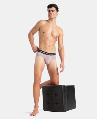Image of Jockey NY15 Men's Super Combed Cotton Elastane Stretch Solid Brief with Ultrasoft Waistband (Pack of 2)