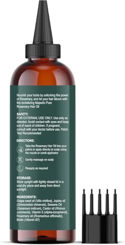 Majestic Pure Rosemary Oil for Hair Growth – 4 fl oz with Applicator — view 8