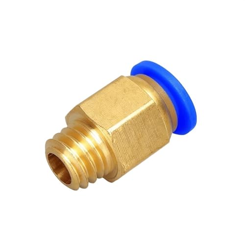 Metric Thread Straight PC6/M8/M10 Pneumatic Air Hose Quick Fitting Water Nozzle Mold Copper Quick Connector Coarse And Fine Teet (Color : PC8-M6X1.0)