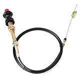 GLOXTED VCGTX06 6FT Adjustable Lock Throttle Cable Replacement for Vernier Adjustable Locking Cable 6-Foot Used for Tractors, Dump Truck, Trailers and More, for Household and Industrial