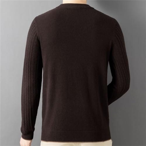 Men's Sweater Pressed Orchid Clip Color with Autumn and Winter Sweater Men Middle-Aged Men's Top Trend3