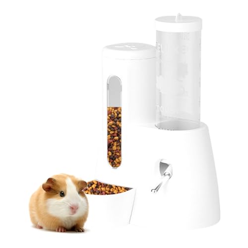 2-in-1 Hamster Water Bottle & Food Dispenser - Leak-Resistant Des...