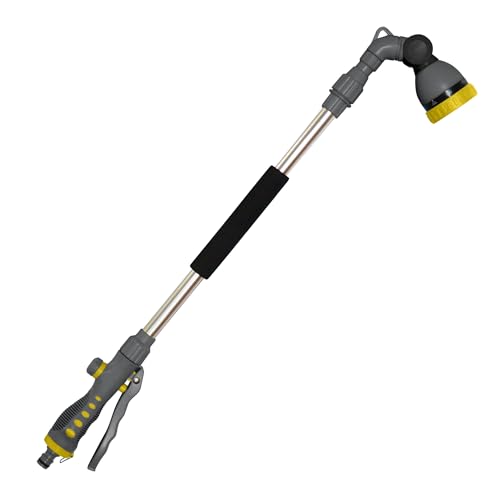 Lance Télescopique d’Arrosage Multi Jets 69 à 102 cm - Débit Réglable - 8 Jets - Arrosage Précis pour Jardin et Extérieur