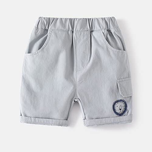 1 to 7 Years Toddler Children Boys Pull On Soild Sports Jogger Workout Cargo Casual Pockets Pants (Grey-3#cs, 3-4 Years)2