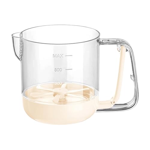 Vaso mezclador de huevos, vaso agitador manual de huevos, vaso batidor de crema prensado a mano, batidora de mano multifuncional, utensilios de cocina para hornear familiares o preparación de fiestas