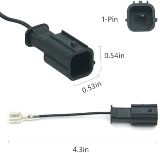 NEOGET Car Horn Connector Adapter Wiring Harness, Compatible with Honda Acura, 2 Pack Pigtail Converter for Universal to OEM Horn Replacement (Honda)