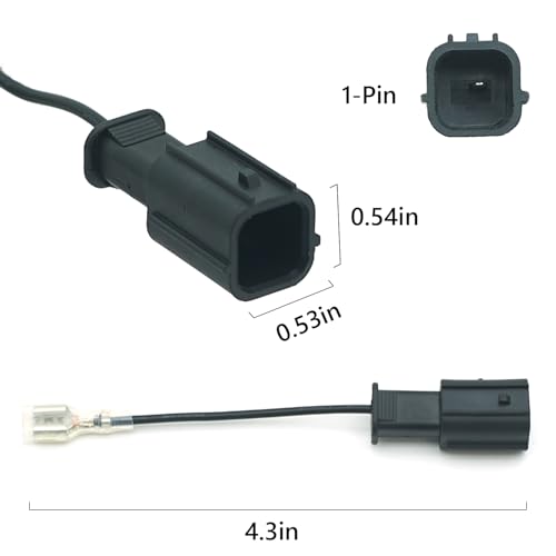 NEOGET Car Horn Connector Adapter Wiring Harness, Compatible with Honda Acura, 2 Pack Pigtail Converter for Universal to OEM Horn Replacement (Honda)