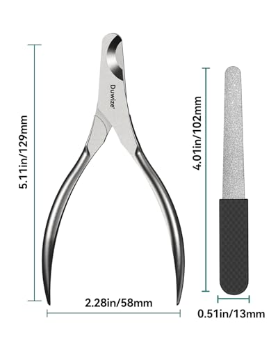 Image of Dog Nail Clippers - All Steel Material, 1.22-Inch Large Opening, Built-in Spring, No Fur Pinch, for Medium to Large Dogs and Cats, Professional Pet Nail Trimmers, with Free Nail File (Matte)