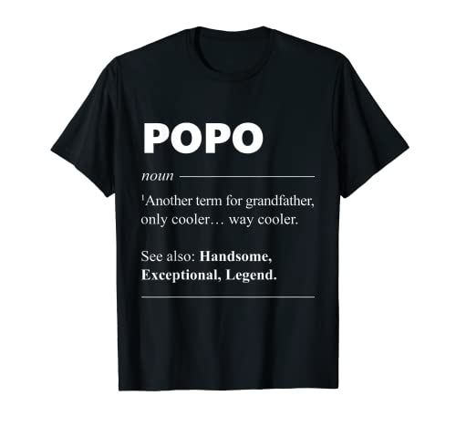 Popo Definition - Regalo divertido para abuelo, abuelo Camiseta