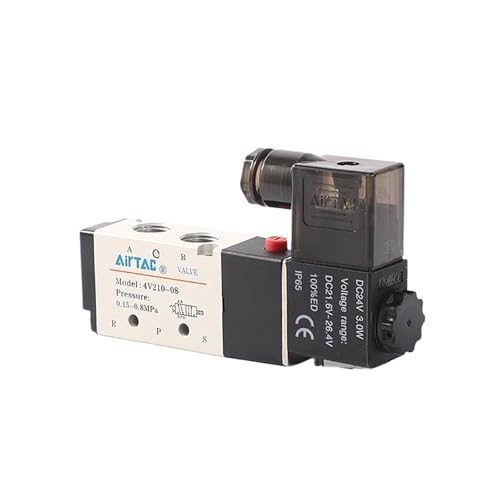 Électrovanne pneumatique 4V210-08 DC24V pour stopper les fuites d'air et pannes de vérin