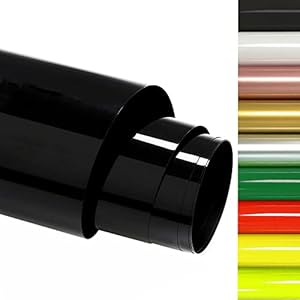 FOSER Plotterfolie Textil 30cm×3m Schwarz