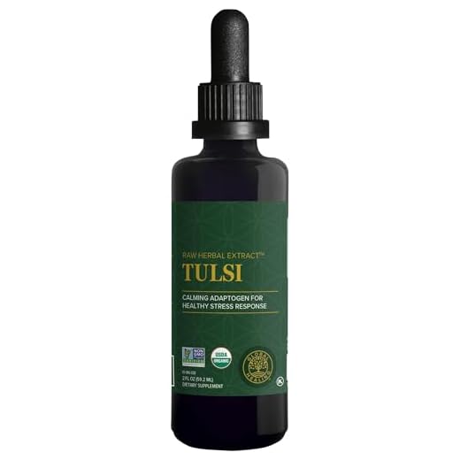 Global Healing Organic Tulsi (Holy Basil Leaf Extract) Vegan Liquid Supplement Drops - Bioavailable Ayurvedic Herb for Normal Stress Response, Natural Energy & Immune Support - 2 Fl Oz Tincture