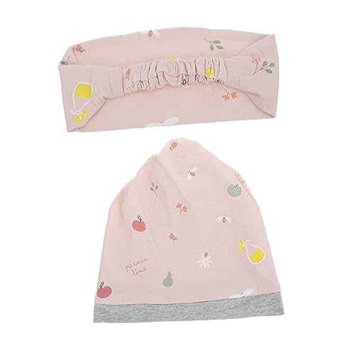 Bonnet post-partum femme enceinte turban confinement coton rose