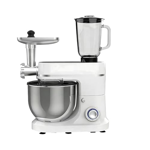 Robot Calidad Profesional, 3 en 1 Amasadora Multifuncional 1500W con Amasadora Planetaria Multifunción, Batidora, Picadora de Carne, Bol 10L y Accesorios para Panadería y Cocina Diaria