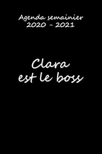 Télécharger Agenda semainier 2020 – 2021 Clara est le boss PDF