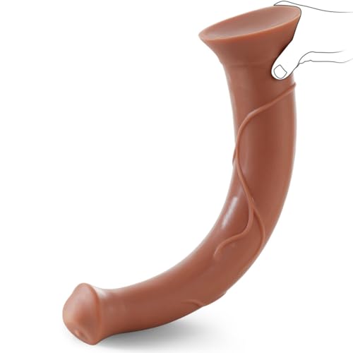 Shkanla Horse Dildo, 16.3 inch Super Long Realistic Huge Animal Dildo, Dual-Layer Silicone Large Cock with Strong Suction Cup for Hands-Free Play, Adult Anal Sex Toy for Women Men Couple