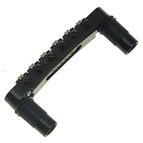 KAISH Chevalet de chevalet Tune-O-Matic pour guitare Epiphone Les Paul, SG, Dot, Bigsby avec tiges filetées M8 Noir - Les Beatles, Paul McCartney, John Lennon, RIngo Starr, George Harrison KAISH Chevalet de chevalet Tune-O-Matic pour guitare Epiphone Les Paul, SG, Dot, Bigsby avec tiges filetées M8 Noir – Image 5