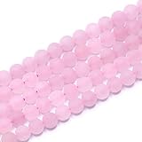 PLTbeads Natural Gemstone Loose Beads Matte Approxi 15.5 inch DIY Bracelet Necklace for Jewelry Maki