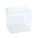 LaRibbons 30Pcs PET Transparent Boxes, Candy Box, Clear Gift Boxes for Wedding, Party and Baby Shower Favors, 3" L x 3" W x 3" H