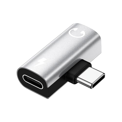 Hootek イヤホンジャック 変換 タイプC 2in1 Type-C to 3.5mm 変換 タイプC 充電しながらイヤホン PD60W 急速充電 iPhone イヤホン 変換アダプタ 4極 オーディオ変換アダプタ DAC搭載 16bit/48KHz 音