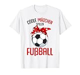 ragazza cool giocare calcio calciatore bambini maglietta