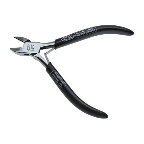 C.K T3779 Precision - Alicates de corte diagonal (metal duro, 115 x 73 x 8 mm)
