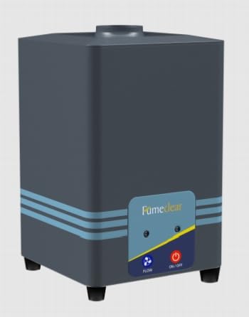 FumeClear FC-2001S Solder Fume Extractor, 128 to 168m³/h Strong Suction, Low Noise High Efficiency 3-speed Smoke Extractor, For 110V to 220V Wide Voltage Suitable for Hand Soldering