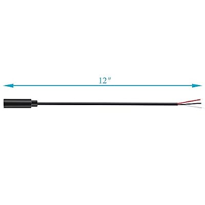 Fancasee 2-Pack 3.5mm 1/8 Female Jack to Speaker Wire Bare Wire Pigtail TRS Stereo 3.5mm Plug Connector Adapter Repair Audio Cable for Speaker Headphone Headset Earphone