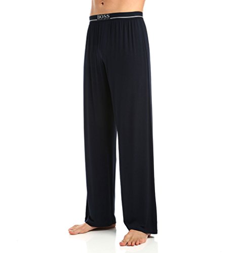 HUGO Men's Modal Lounge Pant, Navy, Large