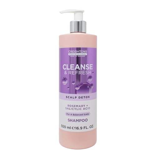 Creightons Professional Cleanse & Refresh Shampoo 500ml | Clarifying Salicylic Acid & Rosemary for Scalp Detox | Deep Cleansing for Removing Impurities & Buildup