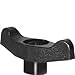 DimcoGray Black Thermoplastic Wingnut Knob Female, Thru Hole Brass Insert: 5/16-18" Thread x 5/8" Depth, 2-1/2" Diameter x 1-3/64" Height x 3/4" Hub Dia x 3/8" Hub Length (Pack of 25)