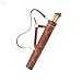 Traditional Shoulder Back Quiver Bow Arrow Holder Handmade Straps Belt Adjustable Lightweight & Comfortable Cow Leather Gift for him Aniversary Gift (Tiger Brown)