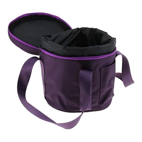 lahomia 8/11/14 Inch Carry Case Bag Cotton Padded for Crystal Singing Bowl - Purple, 8inch Cover