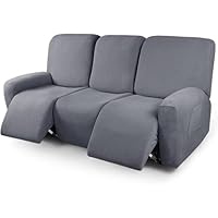 Copridivano Elasticizzato Per Poltrona Reclinabile 2 Posti | Set 6 Pezzi Lavabile | Con Tasche - Foto 2