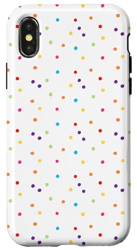 Tiny Polka Dot Multicolor Polkadot �X�}�z�P�[�X iPhone X/XS �p