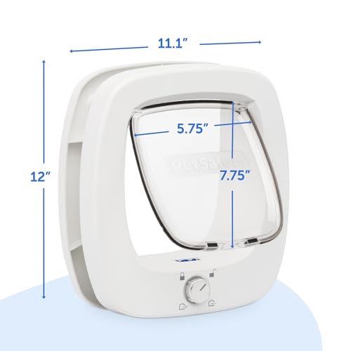 PetSafe Big Cat Door Interior and Exterior Pet Door for Cats, Small Dogs and Multi-Pet Households Push-&-Turn 4-Way Locking Mechanism for Extra Security Soft Close Flap for Added Safety by PetSafe - Image 7