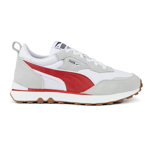 PUMA fB[X C_[ Fv Be[W [XAbv Xj[J[ V[Y JWA - IW, Puma White/Platinum Gray-white, 14