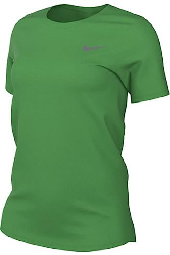 Image of Nike Womens Legend Short Sleeve Crew T-Shirt (US, Alpha, Large, Regular, Regular, Apple Green)