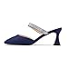 Imagen de Castamere Mujer Medio Heel Puntiaguada Punta Slip-on Pumps Diamante Cristal Mules Zapatos de Boda Baile 6