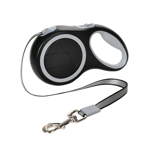 Laisse pour chien rétractable et durable 3m avec collier bleu réglable - 3