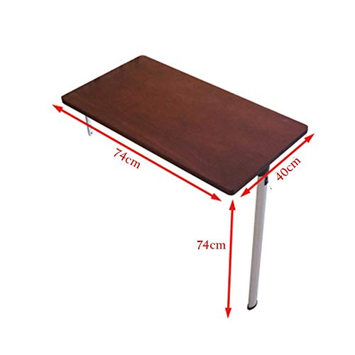 Table pliante murale MU rouge vin 74*40, la solution pour libérer le sol du studio - 5