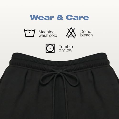 Common Stitch 3 Pack Wide Leg Fleece Lounge Sweatpants for Women — Deep Pockets, Relaxed Fit, Elastic Drawstring Waist