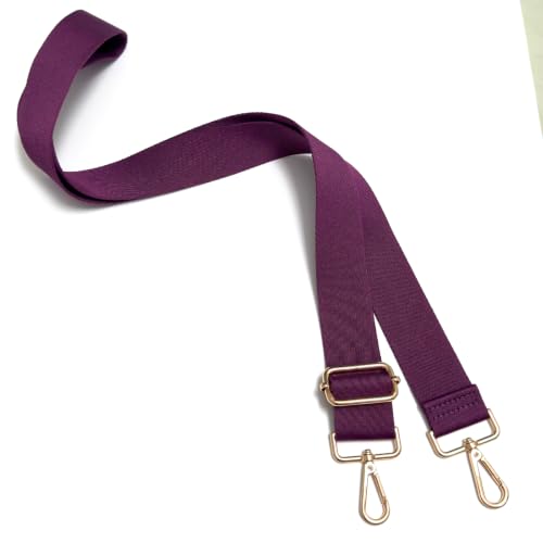 Image of S&loyoe Thickened Solid Color Purse Straps Replacement Crossbody Bag Strap Adjustable Wide Guitar Straps for Handbags 1.5inch