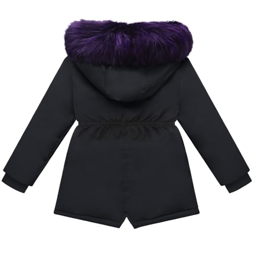 Girl Winter Coats Heavyweight Hooded Puffer Jacket Kid Parka Fleece Snow Outwear2