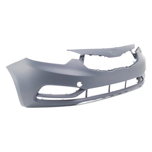 Image of FitParts Compatible with Kia Forte 2014-2016 Front Bumper Cover | Primed, Without Parking Sensor Holes, Sedan /Hatchback, Ready to Paint, OEM 86511A7000, KI1000163