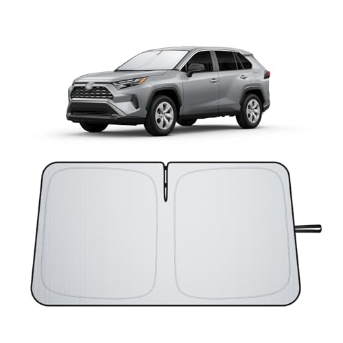 BIXUAN Frontscheiben-Sonnenschutz kompatibel mit Toyota RAV4 2019-2024 2025 Auto
