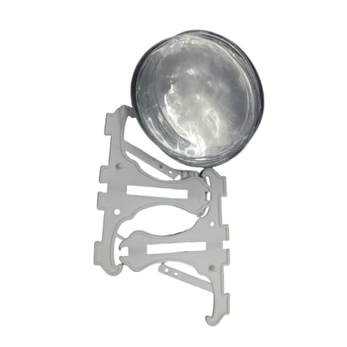 缶バッジカバー 57mm対応 42枚セット PVC製 展示スタンド2個付属 丸型保護カバー 収納/展示用 キズ・汚れ防止